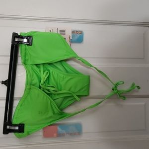 NWT bikini size S green